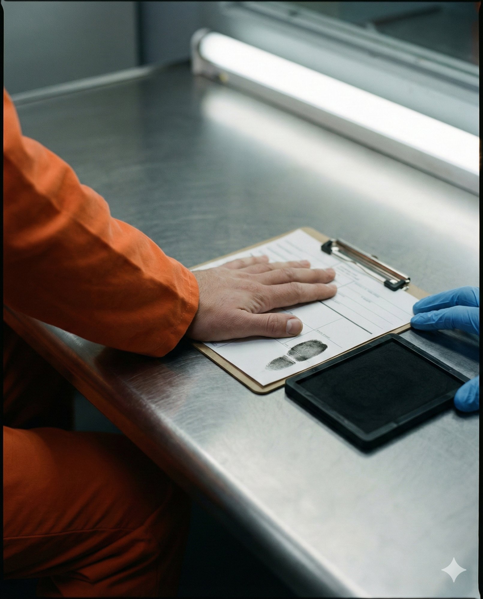 Prisoner intake - fingerprinting